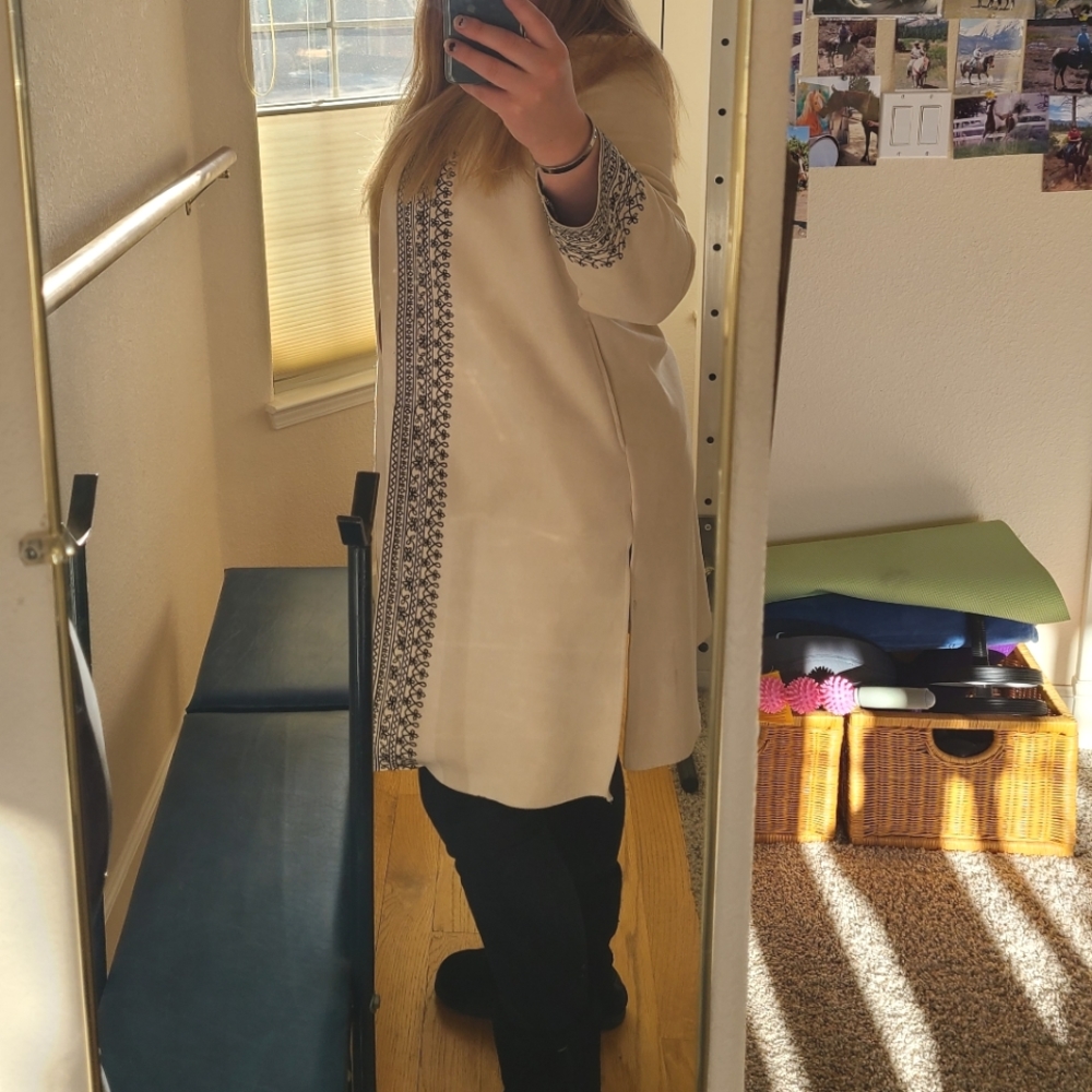 Long open coat